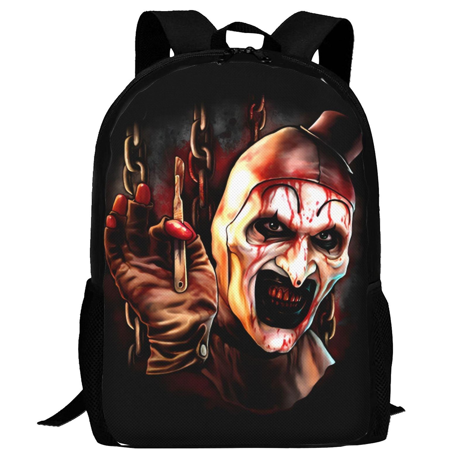 Terrifier 2 Backpack,3d Print Laptop Backpack Lightweight Casual Daypack Bookbag Multi-Function Travel Backpack