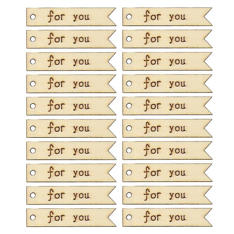 60pcs houten uitsparingen