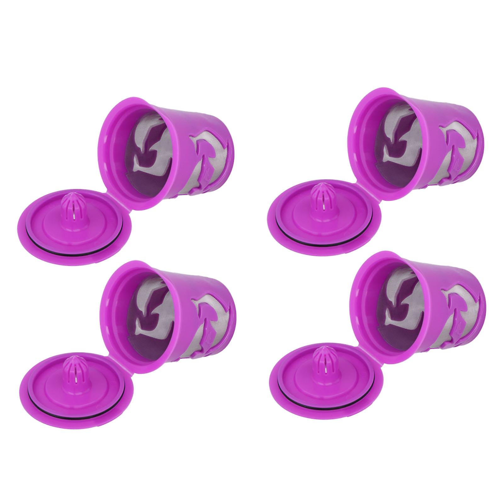 100ML 4Pcs Refillable Reusable Coffee Capsule Cup Filter for Coffee Machine Accessories