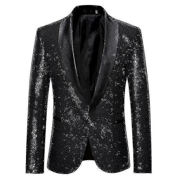 Férfi divat flitter alkalmi blézer wediing ünnepi öltöny kabát
