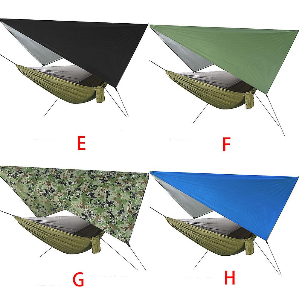 Camping Hammock Mosquito Net And Hammock Canopy Portable Nylon Hammock Rain Fly Tree Straps For Hiking Camping Survival Travel