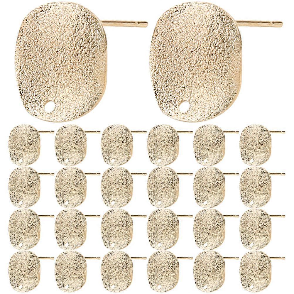 30pcs Alloy Earring Stud Bases Diy Ear Stud Base Earring Making Materials