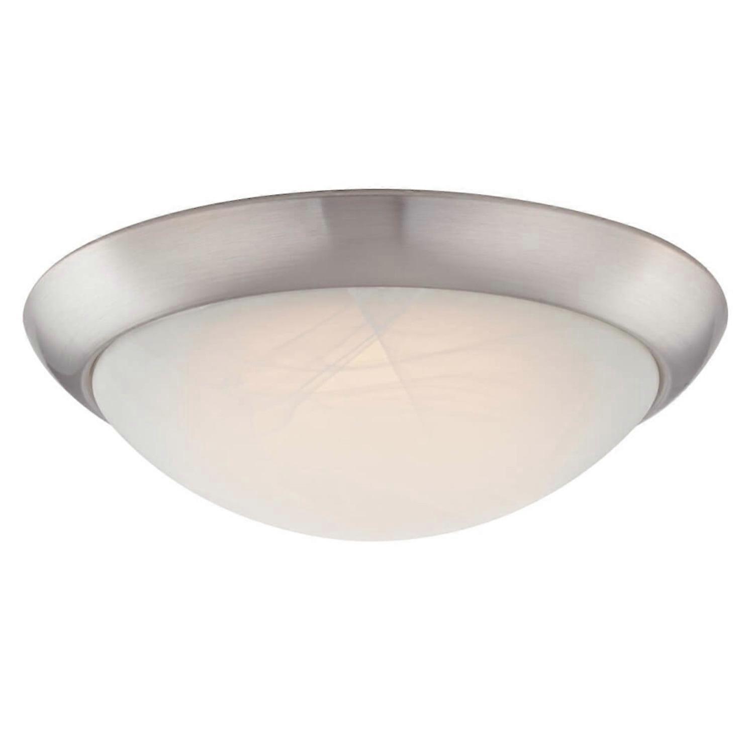 Dimmable LED Flush Mount Ceiling Light Nickel