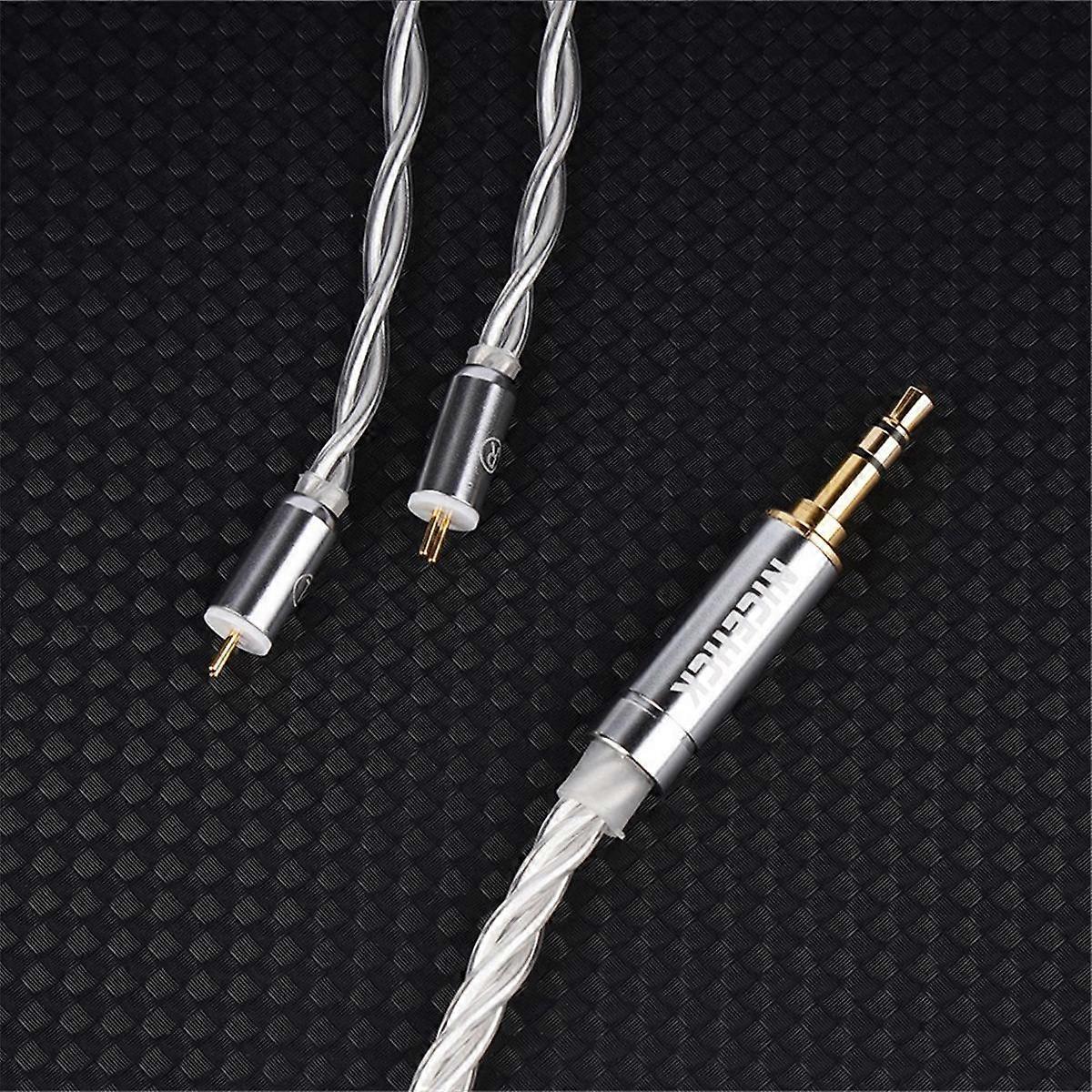 in Ear Monitor Replace Cable 4N OFC+4N Silver Plated OFC HiFi Audio Wire A