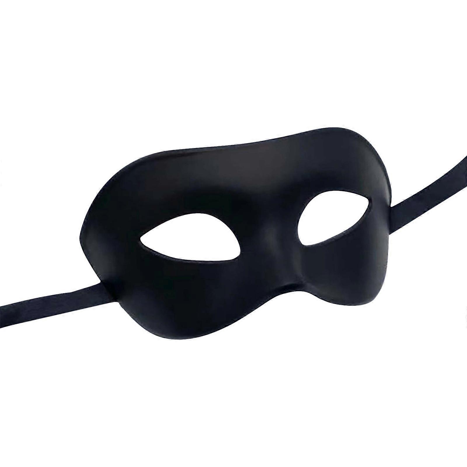 halloween rekvisita svart mask halva ansiktet vuxen vit förtjockad ögonmask semester prydnader FLY2197