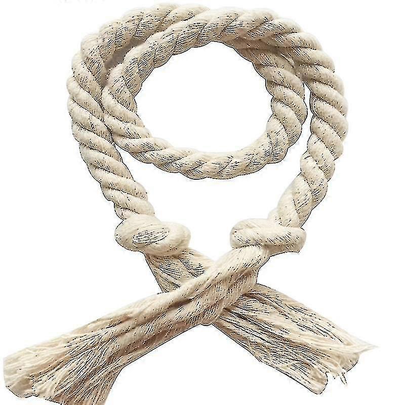 2 stk Solid Color Weaving Bomull Lintau Curtain Tieback Holder Hjem Dekor Jikaix