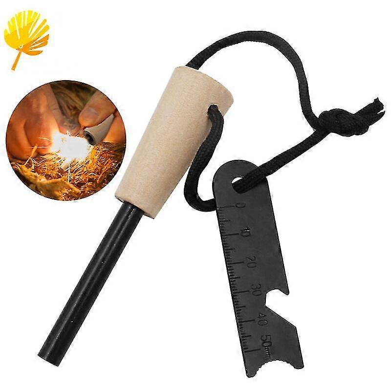 Fire Starter Type Flint Survival Lighter Simple And Effective - Multi Tool Scraper Outdoor Camping Firearms Wilderness Survival Tools