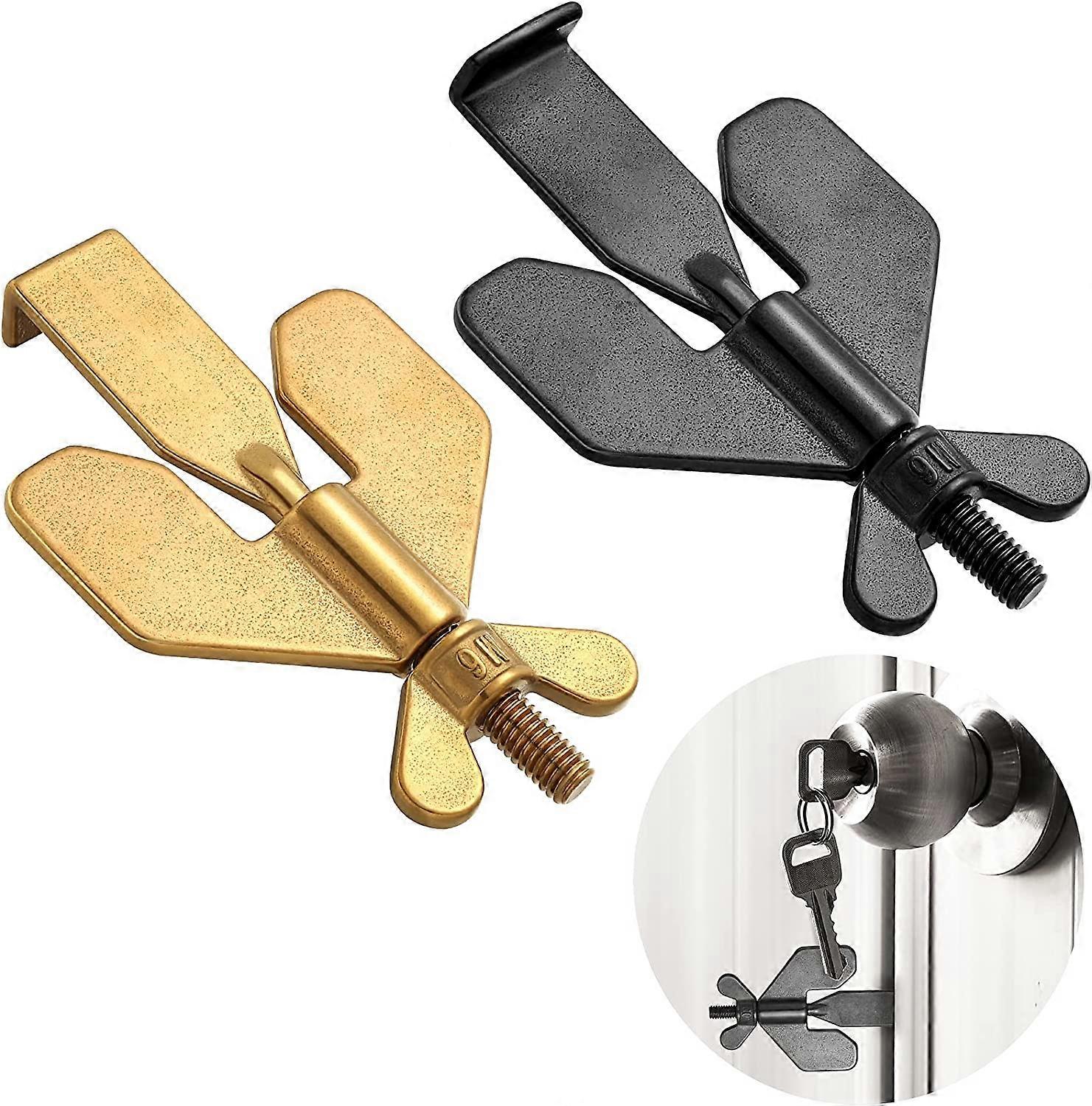 2pcs portable door lock home security door lock solid travel security door security device