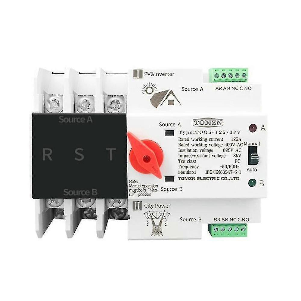 Din Rail 3p Ats Dual Automatic Transfer S Selector Ses Uninterrupted Pow