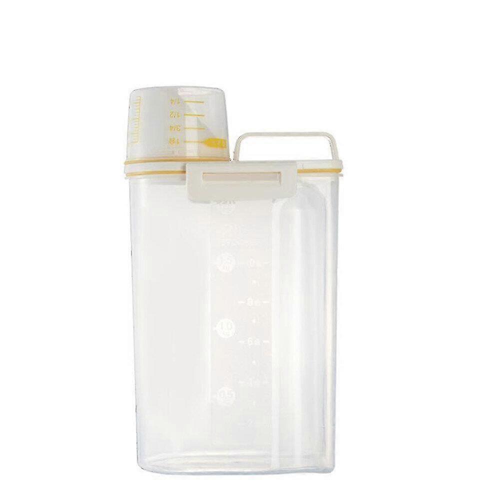 storage food container rice dispenser feed 2.5l sealed