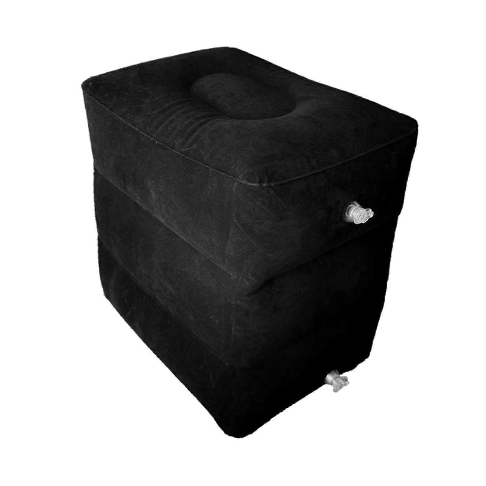 Ayaklık Yastık Ofis Uçak Tren Siyah Kamp Şişme Ayak Dinlenme Mat