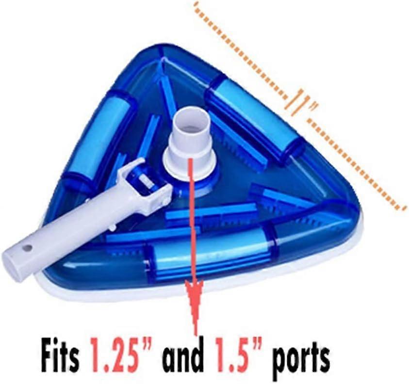 Brosse Aspirateur Piscine - Nettoyage Coins Et Marches, Poils Fins, Diamètre Entrée 3 Cm