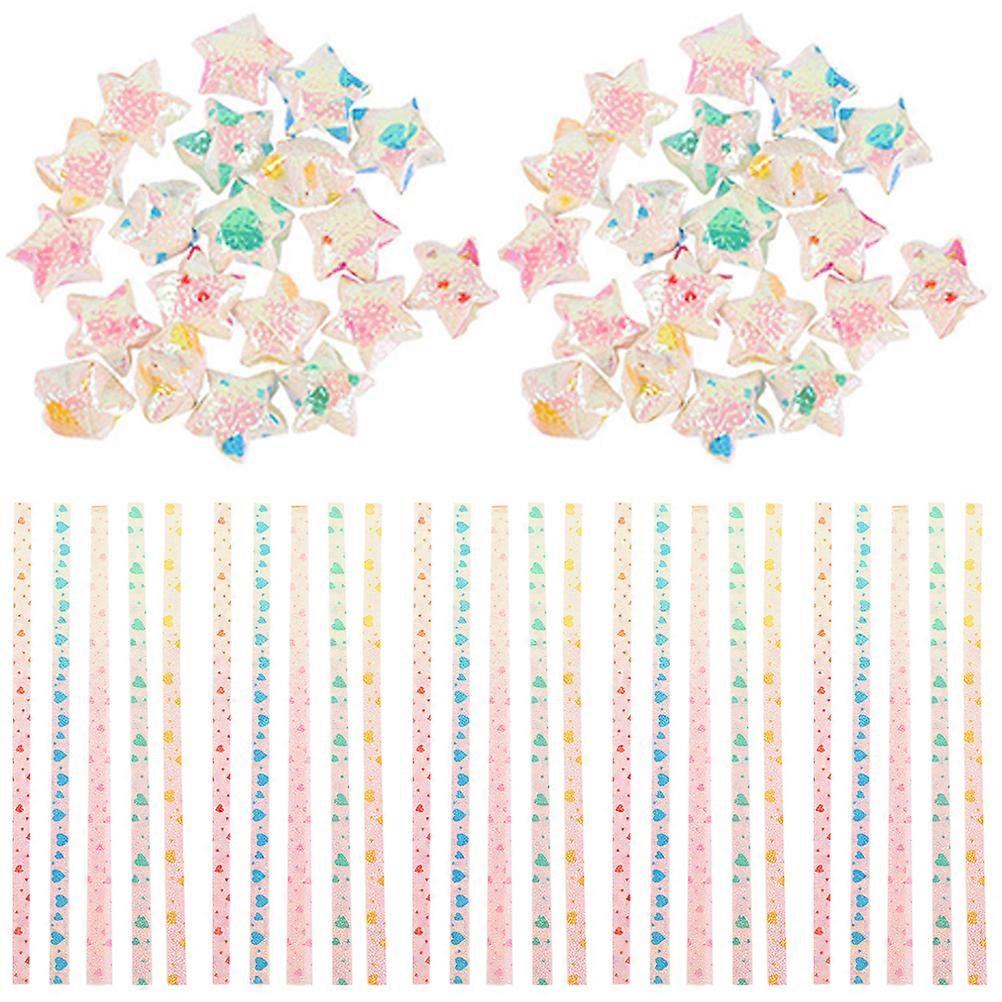 240pcs Star Origami Paper Colorful Star Paper Strip DIY Hand Art Crafts Origami Materials
