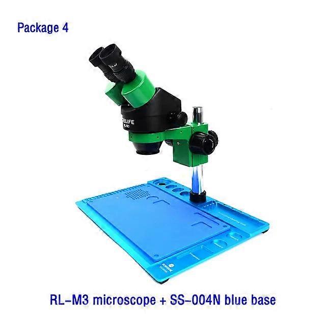 Trinocular Stereo Binocular 7-45x Continuous Zoom Microscope Magnifier For Phone Pcb Electronic Repair Device Rl-m3