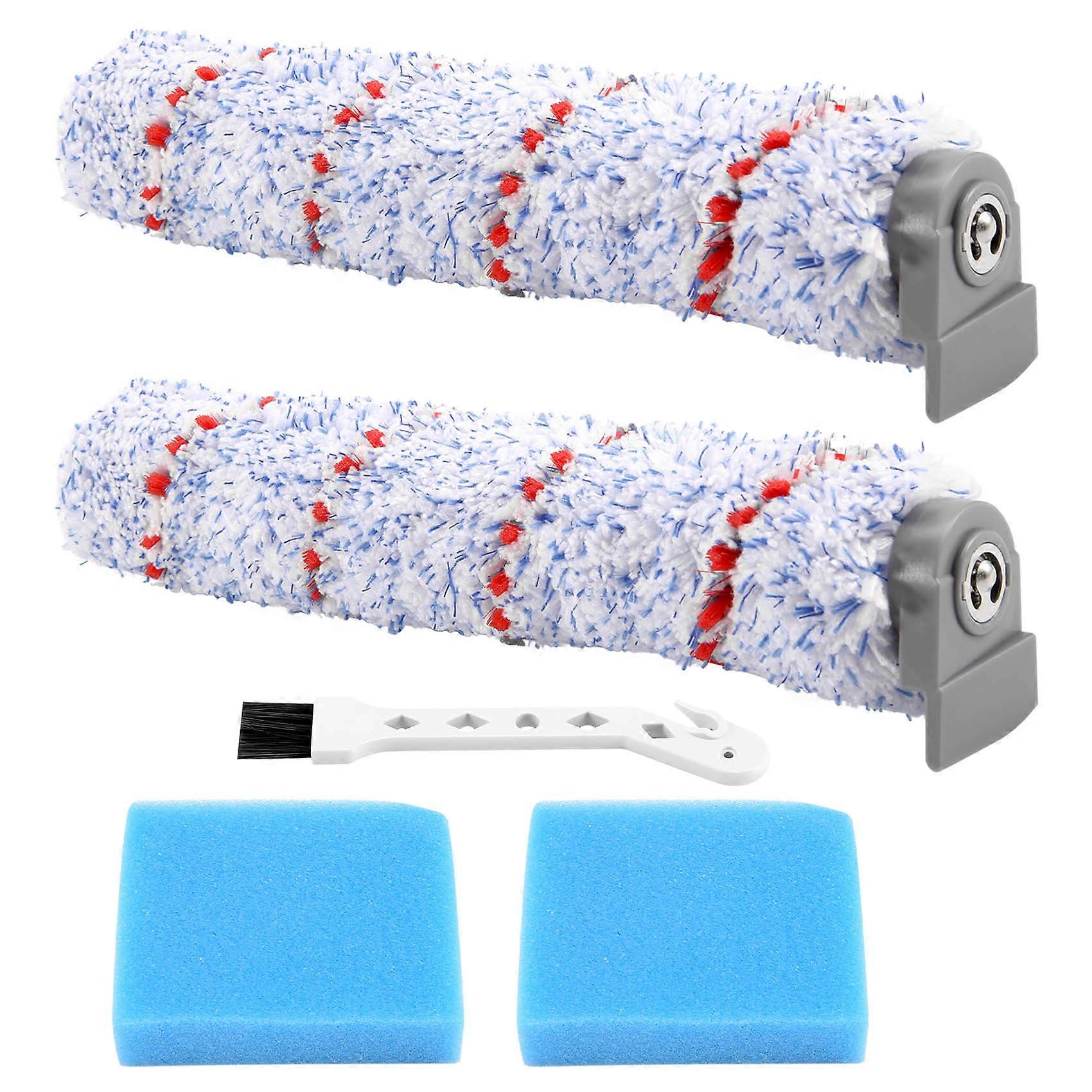 Replacement Brush for IFloor Wet Dry Cordless Vacuum , 2 Pack Brush +2 Pre-Filter Foam