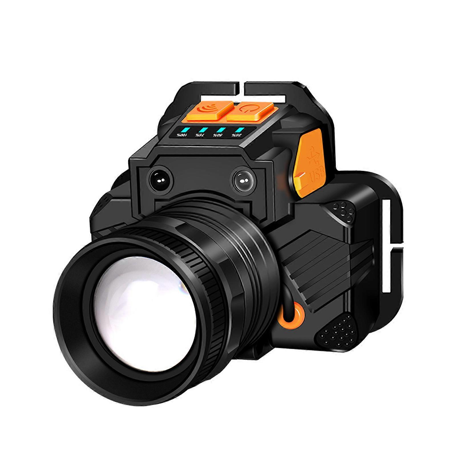 LED Headlight Ultra-bright High Lumens Rechargeable Waterproof Digital Power Display LED Headlamp Camping Lamp