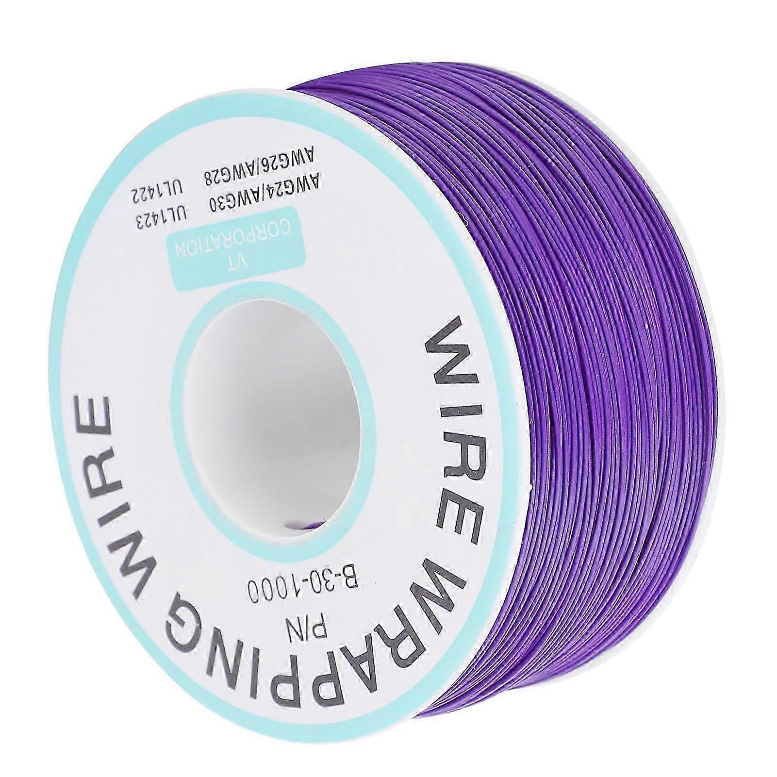 Copper Wire Single Core Tinned Flying Wire Electronic Connecting Line for Circuit Boards Purple