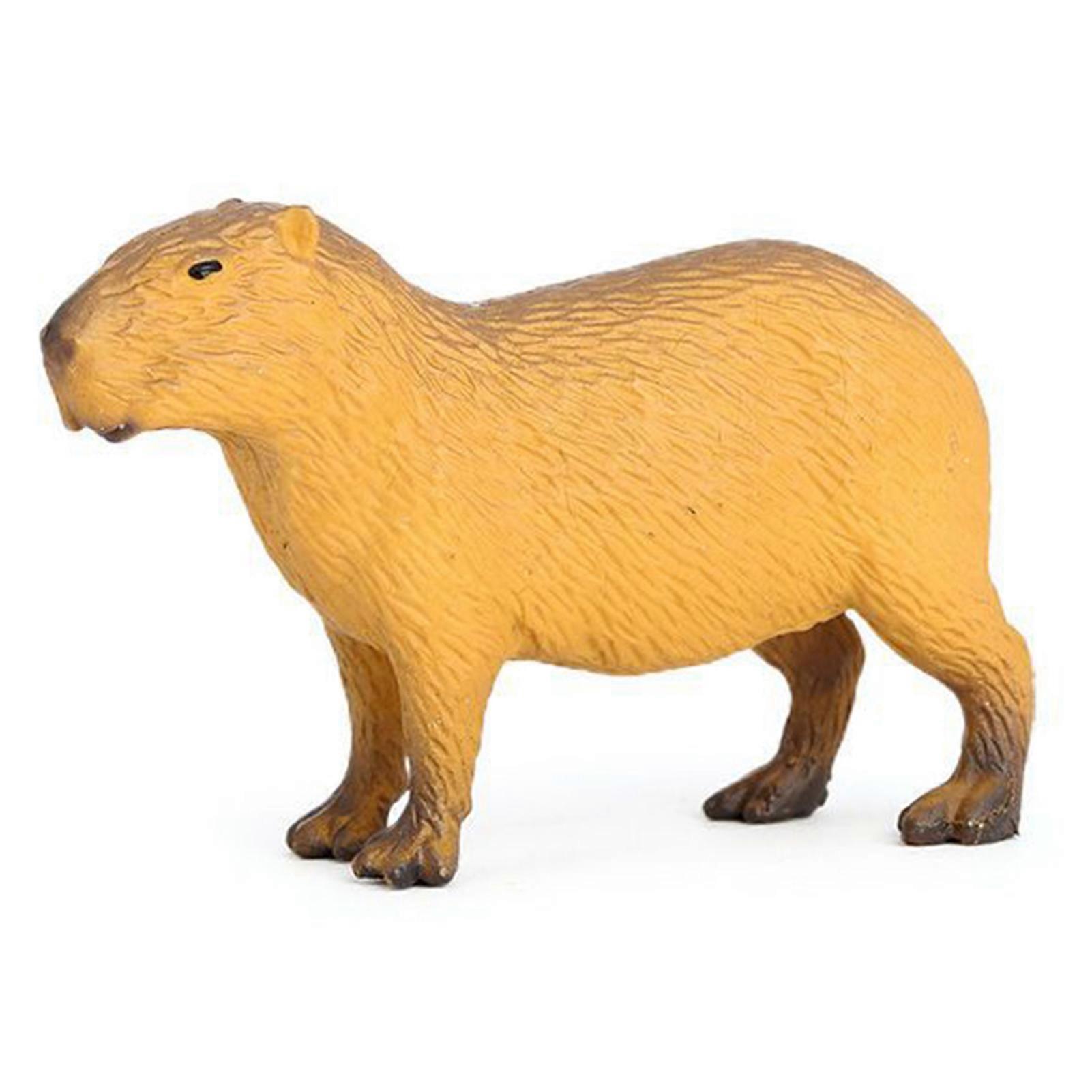 Simulation Capybara Model Toys Portable and Lightweight Wildlife Ornaments for Kids Scientific Cognitive Toys