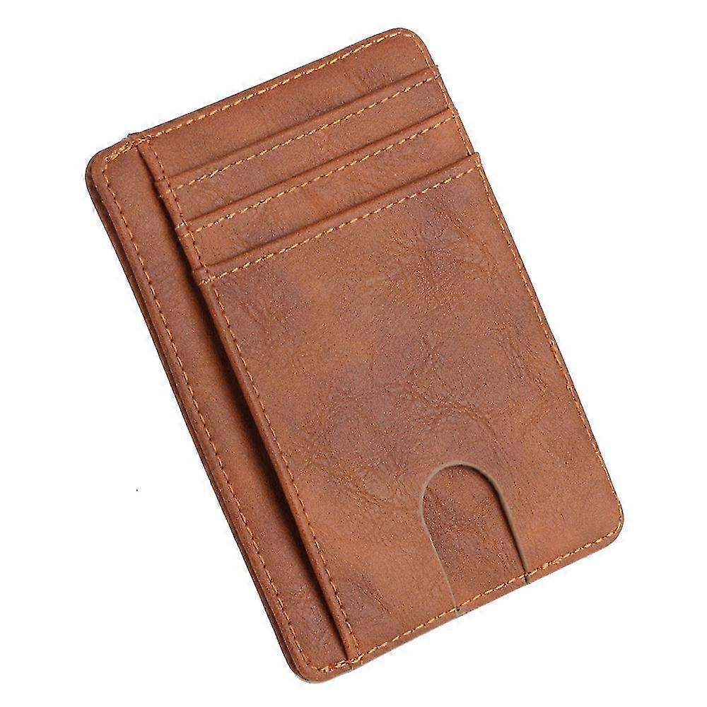 新しいメンズレザー財布薄いクレジットカードホルダーIDケースの財布バッグ