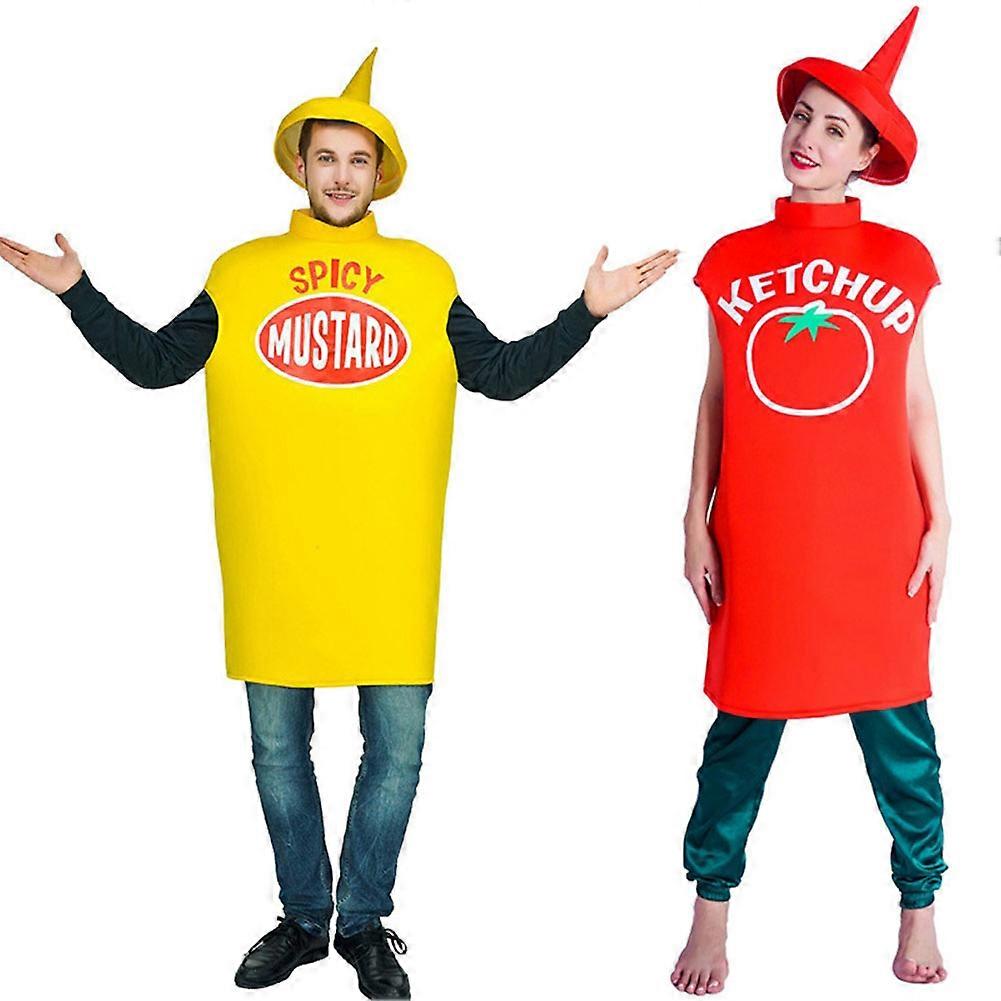 Mustard Ketchup Party Cosplay Funny Couples Costume