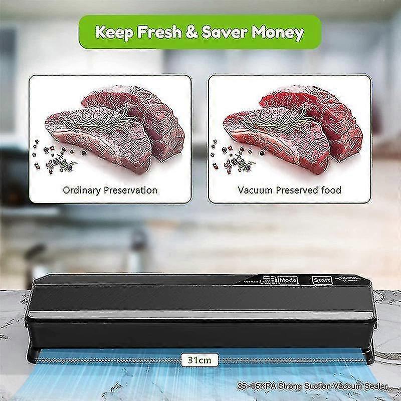 5 In 1 Sealing Modes, For Dry And Wet Food With 5 Vacuum Bags Eu Plug