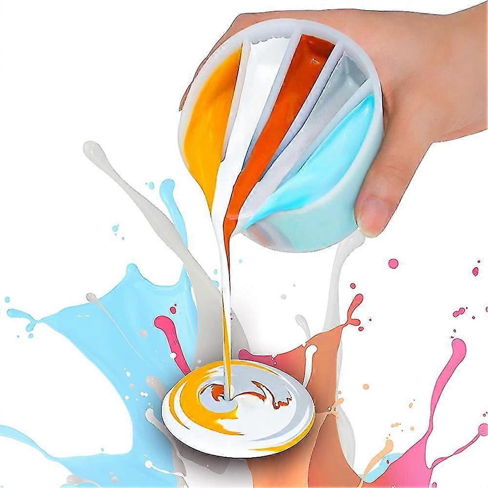 5 Split Cup For Paint Pouring For Fluid Art And Acrylic Paint Pouring (5 )