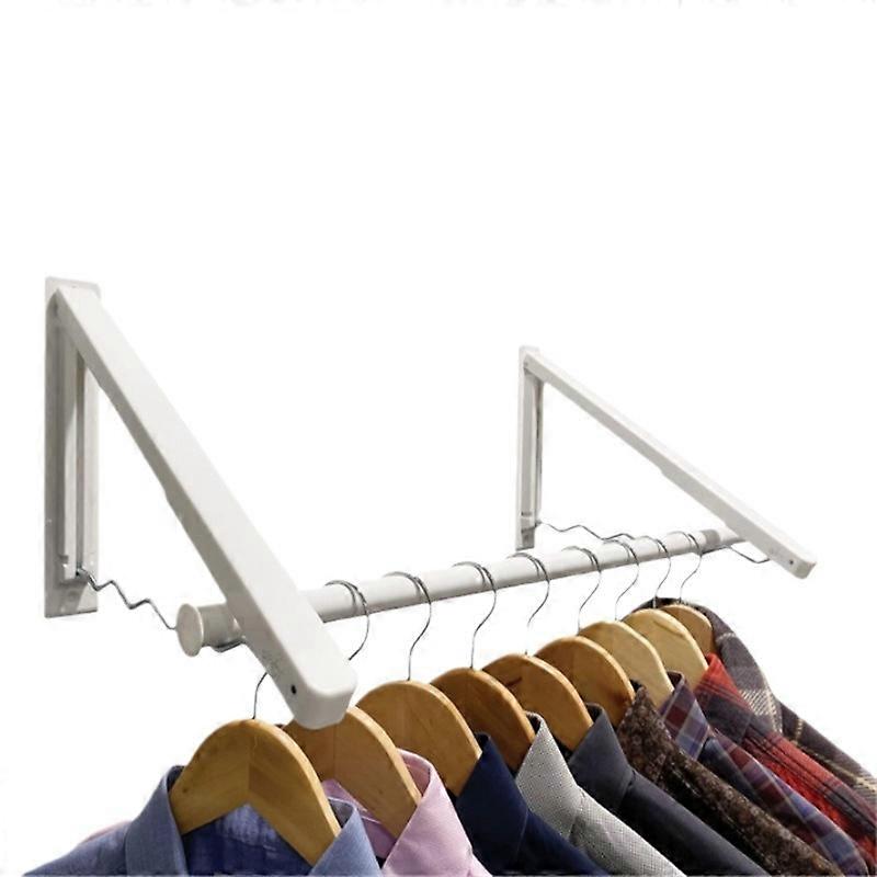 Wardrobe Organizer Folding Clothes Hanger, Wall Mounted Perforate