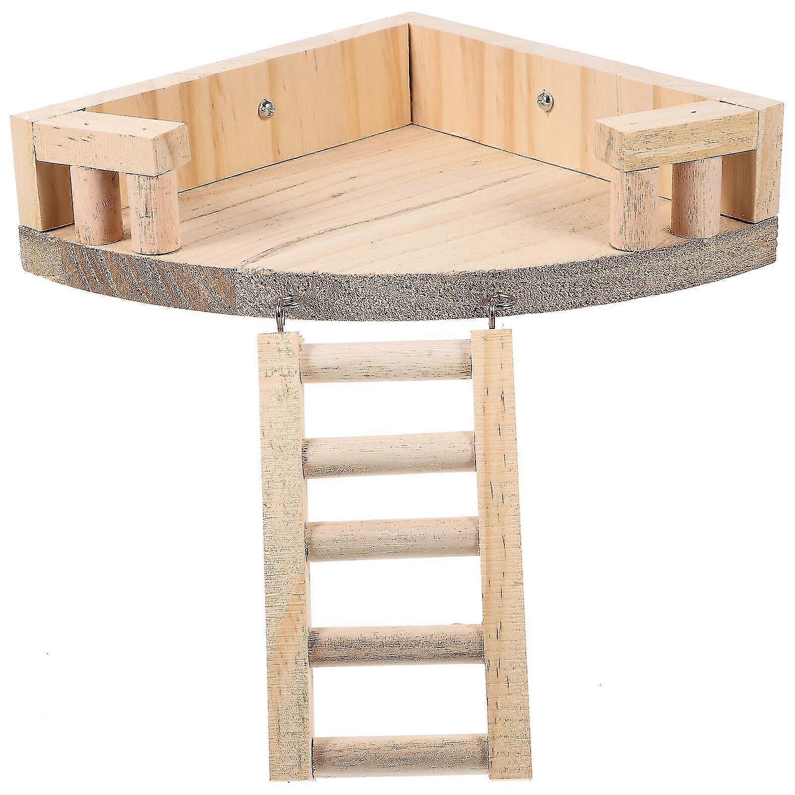 1 Set Of Interesting Chinchilla Toy Wear-resistant Rat Ladder Delicate Hamster Platform