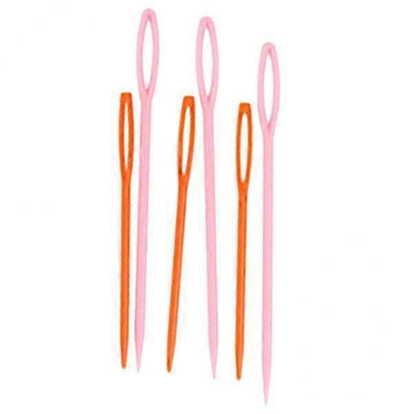 8x6pcs 2 Sizes Darning Threading Plastic Plaiting Needles