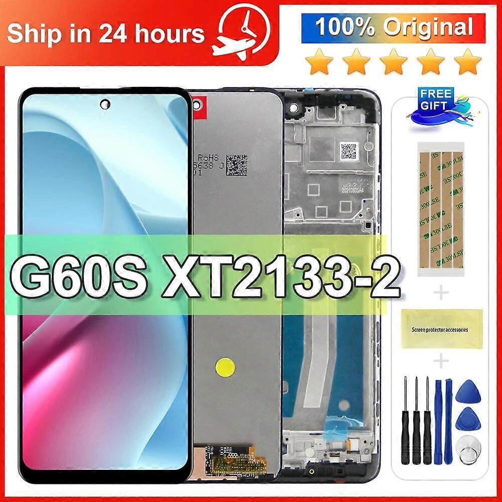 6.8'' For Motorola Moto G60S LCD Display Touch Screen Digitizer Assambly For Moto G60S XT2133-2 Display With Frame