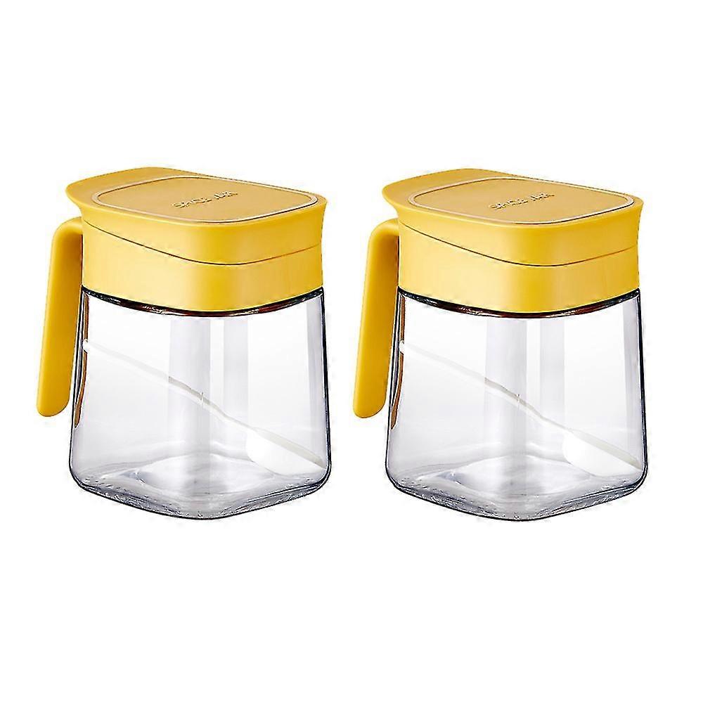 Glass Spice Jars Moisture-proof Spice Containers With Spoons,300ml Spice Bottles, Mini Seasoning