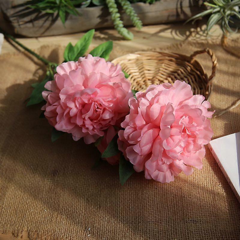3 heads Peonies Artificial Flowers 90cm Rose Peony Silk Peonies Bouquet Fake Flowers Wedding Home Decoration Peony Rose Flower