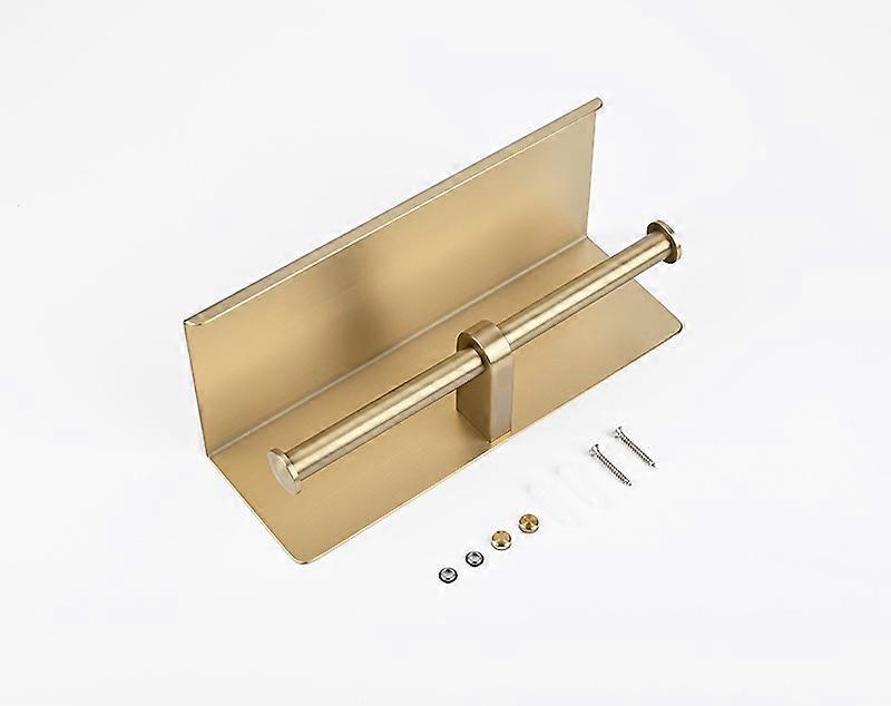 ダブルトイレットペーパーホルダー、棚付き、業務用トイレットペーパーディスペンサー、壁掛け、携帯電話収納ホルダー付き、アルミニウム、超大型ダブル