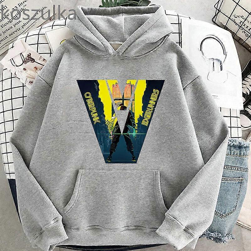 2022 New Cyberpunk: Sudadera con capucha con estampado de Edge Runner David Around Fleece