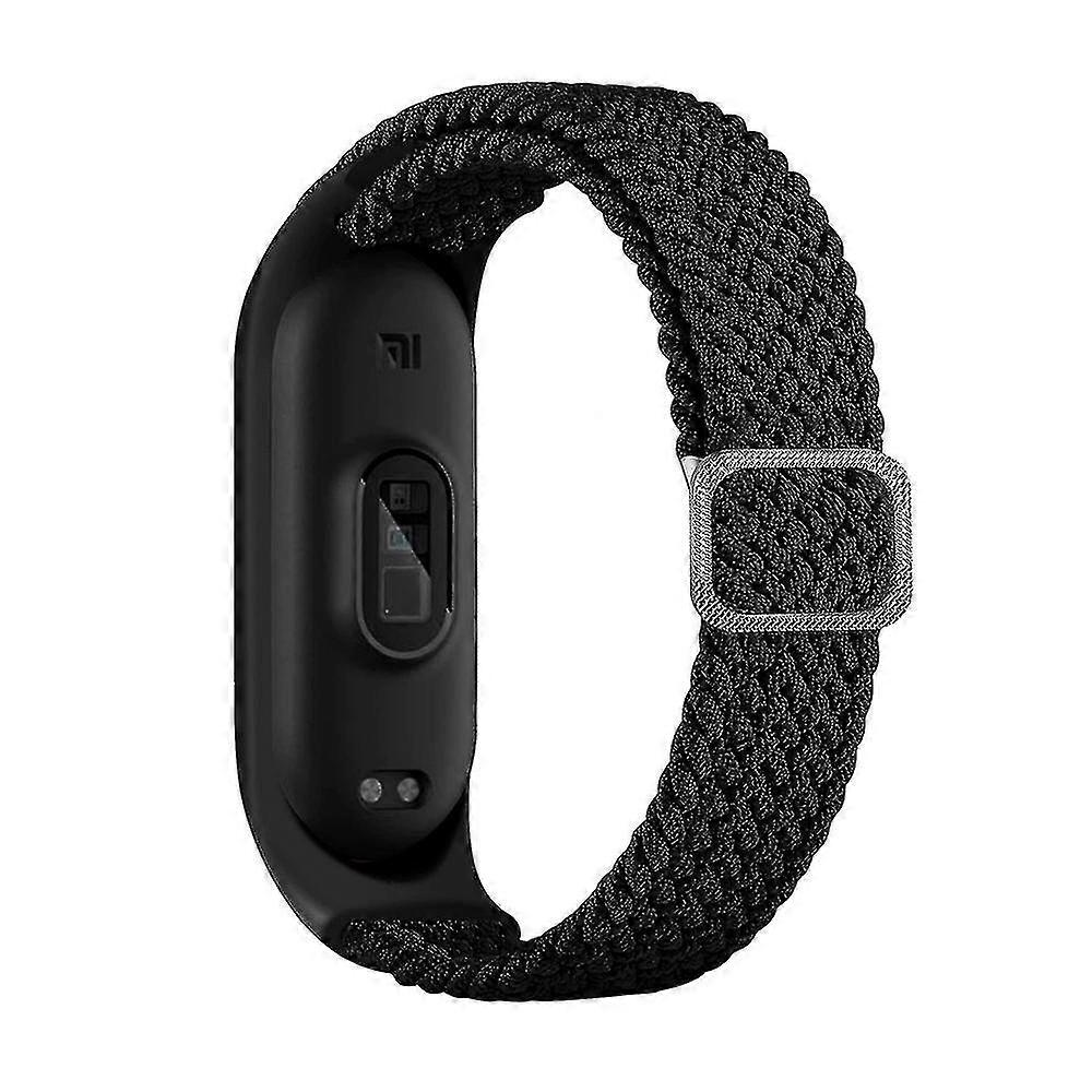 Nylon Braided Watch Band Stretch Loop Strap Replacement With Frame For Xiaomi Mi Watch 3/4/5/6/7/nfc
