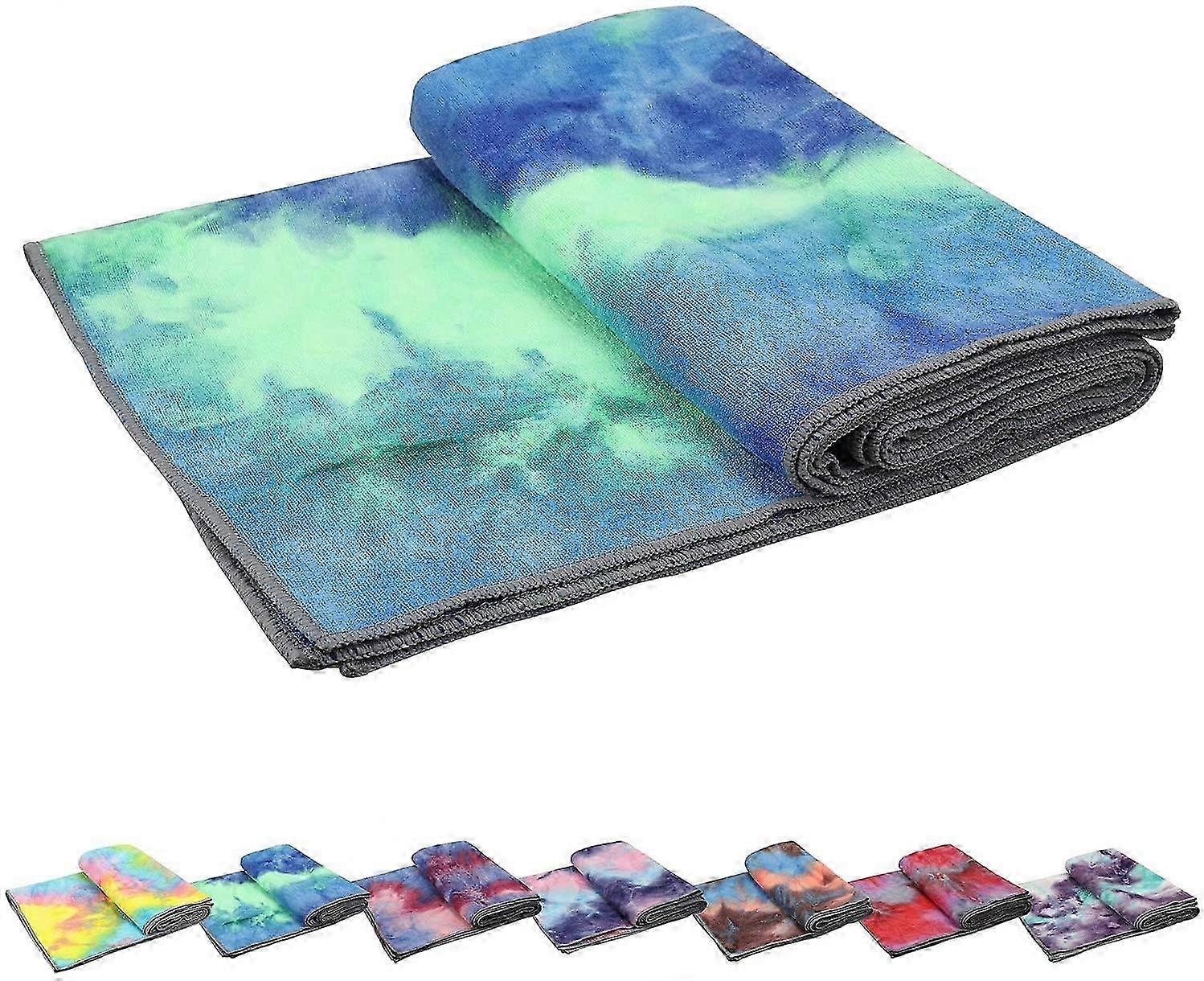Yoga Towels , Non Slip Hot Yoga Towel Skidless Waffle Texture, 100% Absorbent Odorless Microfiber Yoga Blanket, Standard Sized 24 inchx72 inch Mat Tow