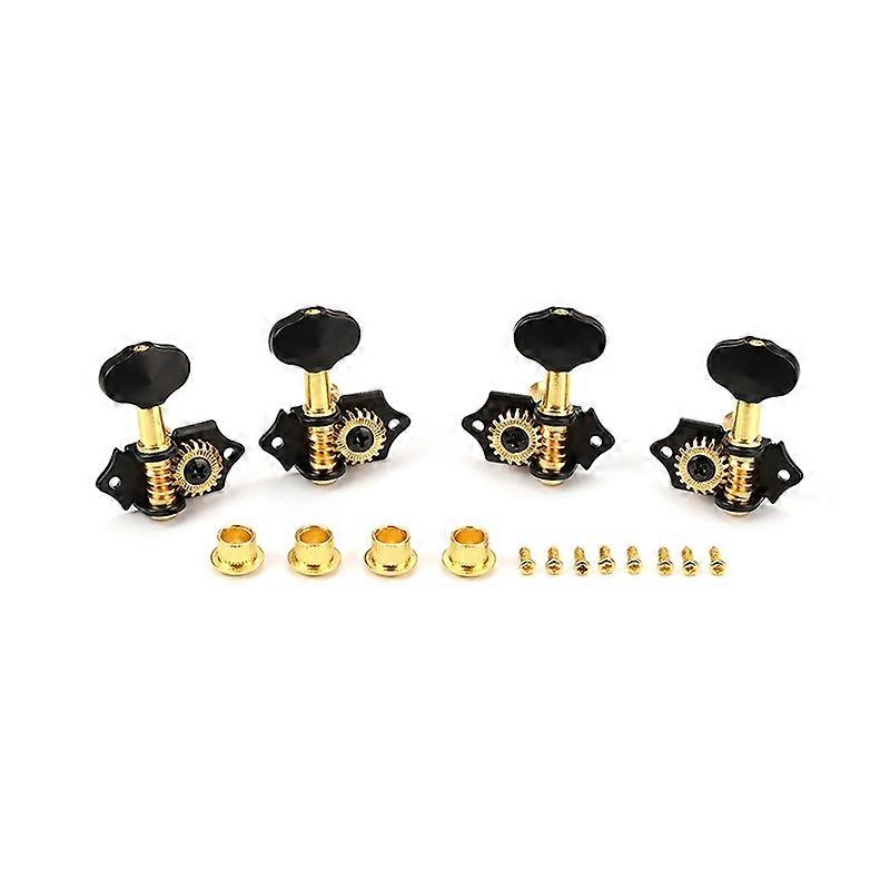 Guitar Locking Tuners (2 Right/Left), 1:18 Lock String Sealed Tuning for KEY Pegs Machine for Head Set Replacement for G