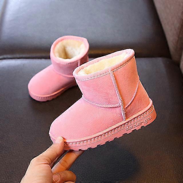Moda Çocuk Rahat Ayakkabılar Bebek Erkek Kızlar Kar Sıcak Botlar Koşu Ayakkabıları Marka Spor Beyaz Ayakkabılar Çocuk polar Spor Ayakkabı