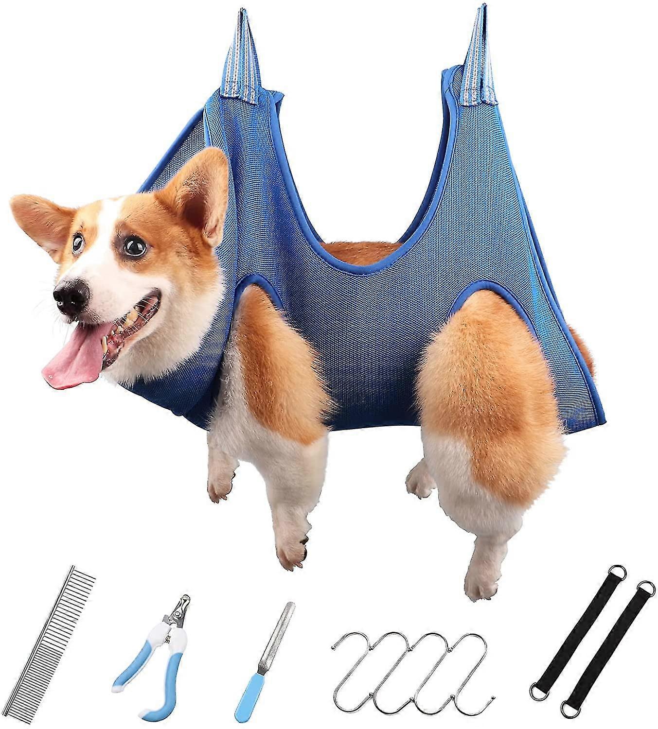 Grooming Hammock For Small Dogs - Size S - Hanging Harness For Clipping Claws - Shower And Bath Accessories(s)