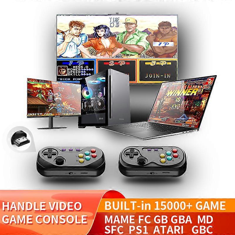 MTU8 Video Game Console Retro Handheld Arcade Joystick Built-in 15000+ Games Support PS1 MAME GBC MD SFC