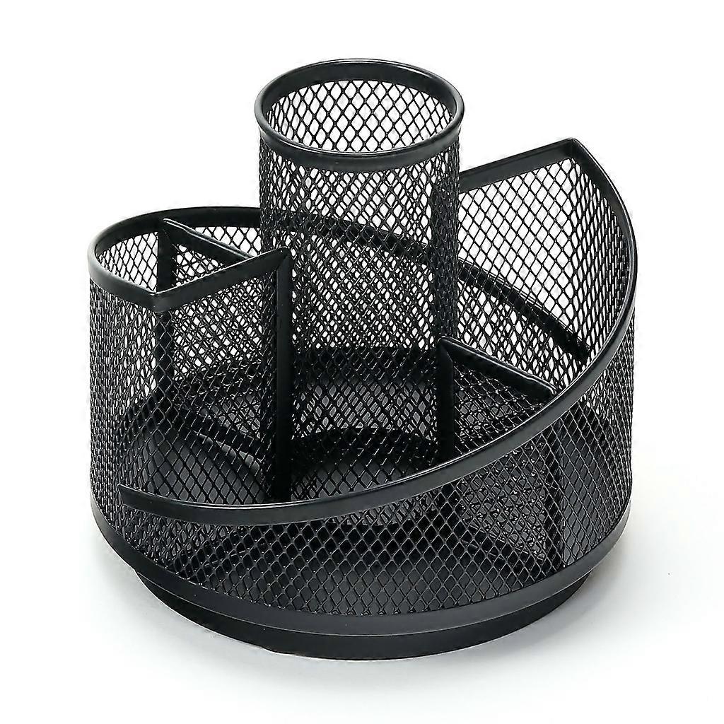 Rotatable Pen Pencil Holder Multiple Compartments Office Desk Organizer