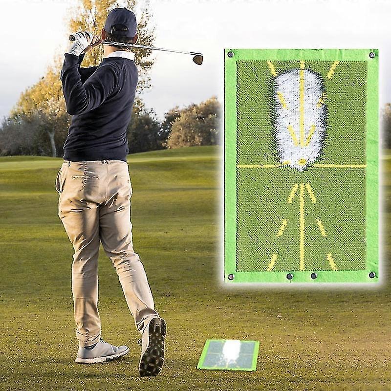 Golf Training Mat For Swing Detection Batting, Golf Training Aid Impact Mat, Path Feedback Golf Practice Mats