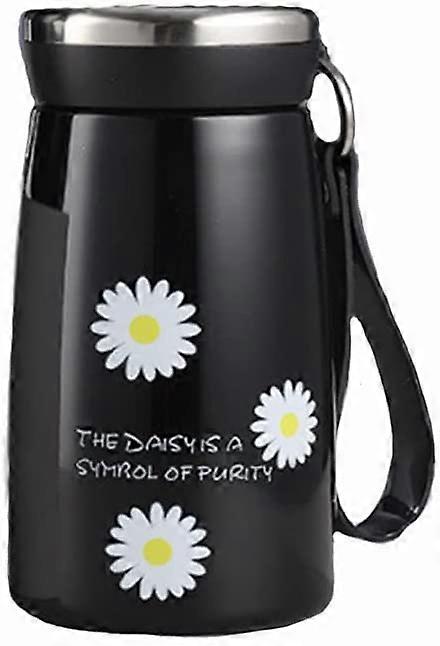 Daisy fresh creative water cup, portable thermos cup (Pink)