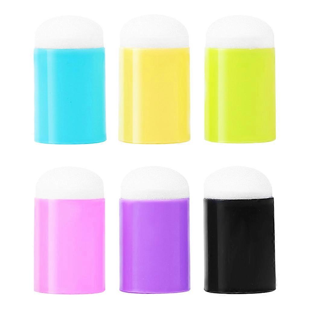 12 Pcs/Set Finger Sponge Daubers Set Random Color Craft Sponge Daubers Set