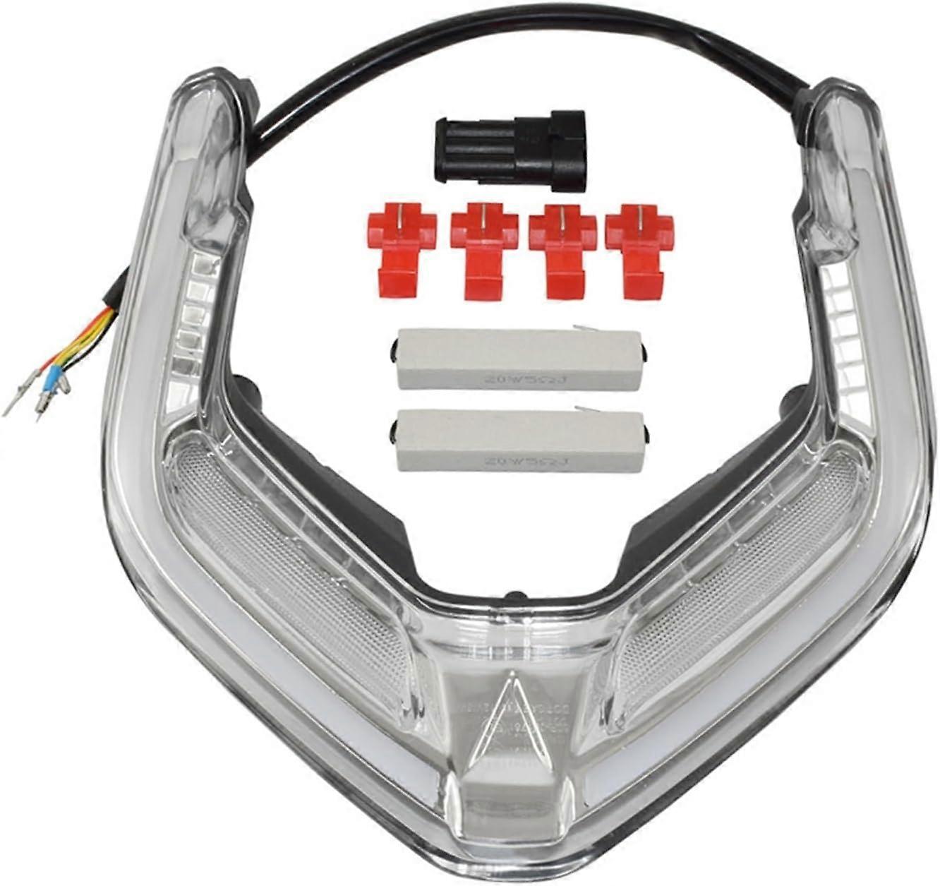 E-Marked Rear Tail Light Brake Turn Signals Integrated Led Stop Light Compatible for Ducati Panigale/Streetfighter V4 V4S 2018-2022 (Color : Clear Len