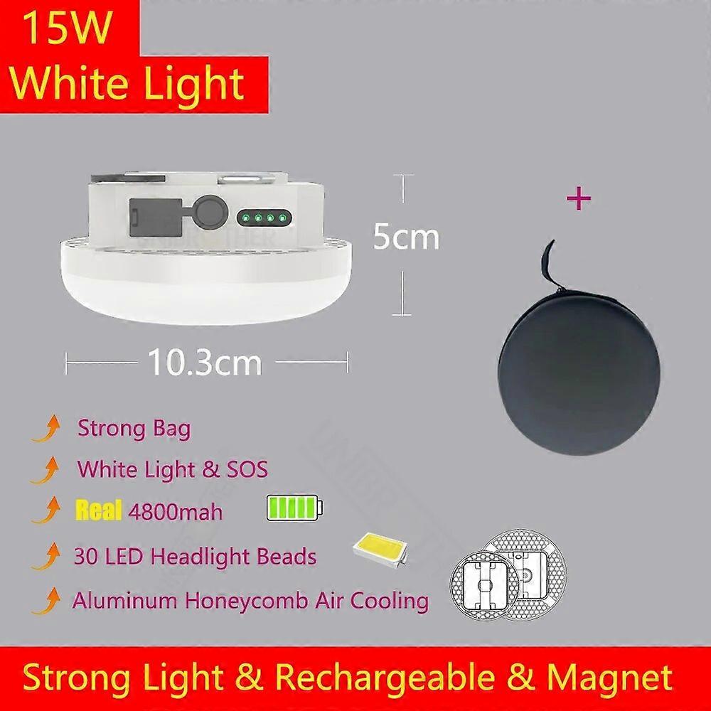 13500mAh LED Rechargeable Camping Lantern with Magnet Strong Light Zoom Portable Flashlights Tent Lights Work Repair Lighting