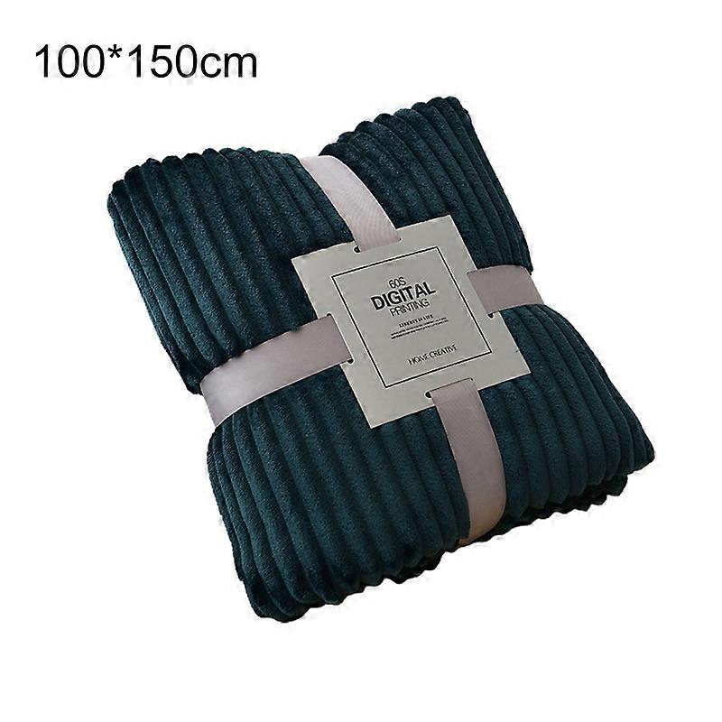 Skin-friendly Soft Throw Blanket Polyester Air Conditioned Blanket for Sofa