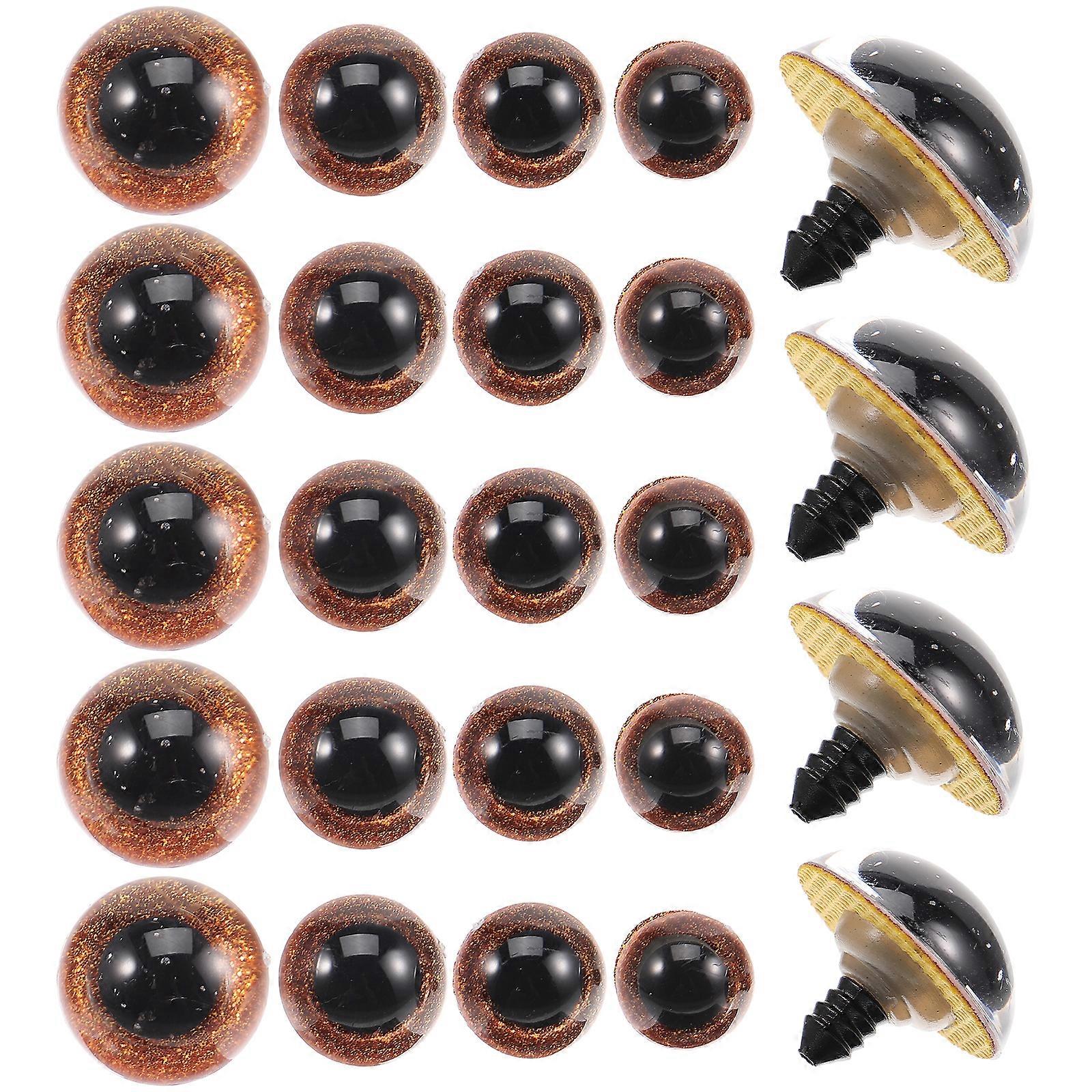 40Pcs 실용적인 인공 눈 휴일 인형 눈 박제 동물 장난감 눈 재미있는 눈 장난감 눈 장식