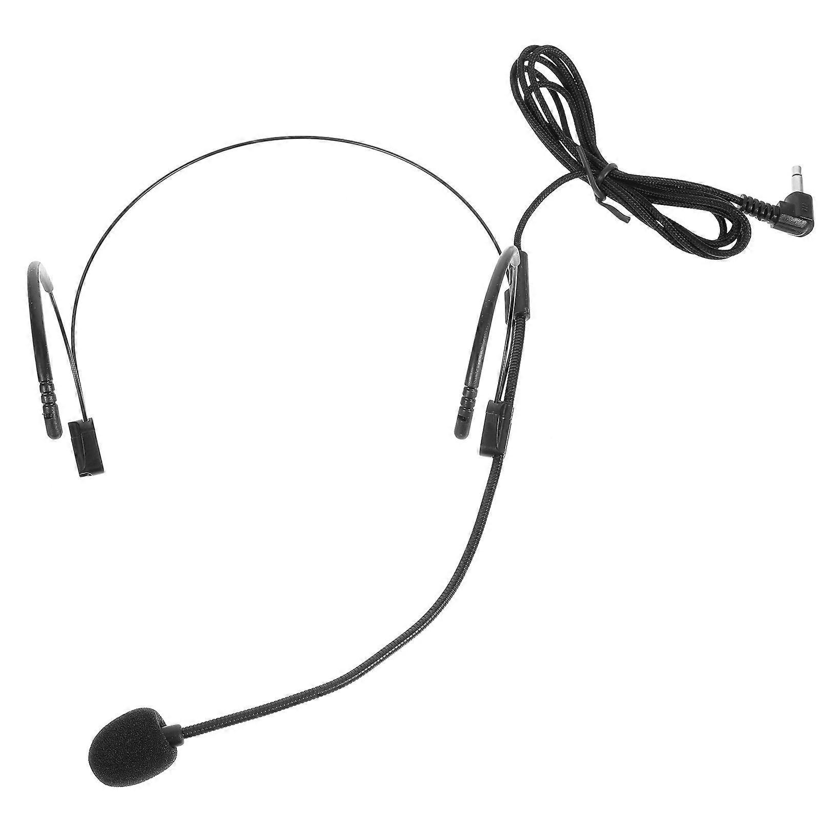 Flexible Wired Headset Microphone Teachers Speakers Headset Microphone Presentations Microphone