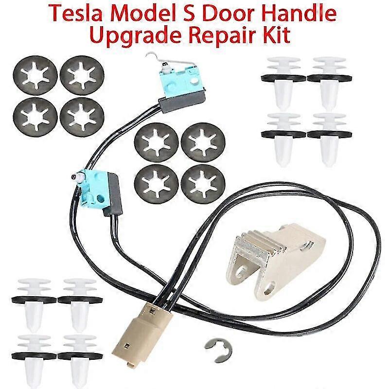 Car Door Handle Upgrade Kit with Reinforced Microswitch for Tesla Model S 2012-2017